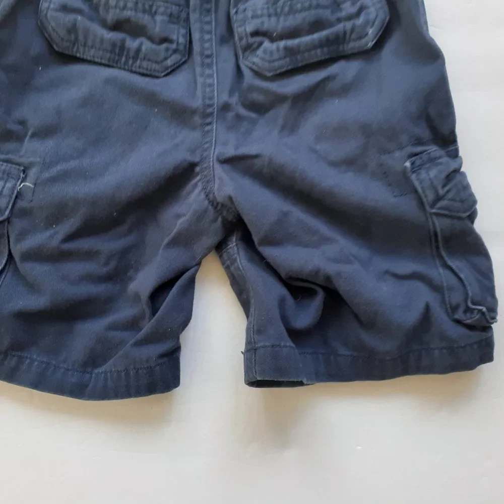 Sonoma Boys Shorts Cargo Navy Pull On Elastic Waist 5
